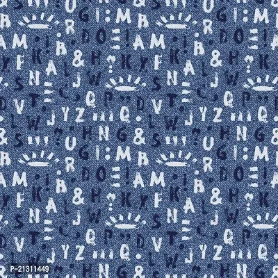 TailoringIndia Blue Kids Indigo Print On Fabric Material | Kota Doriya | 1 Meter | Multi | TI-1154-Kota Doriya_2 Meter-thumb3