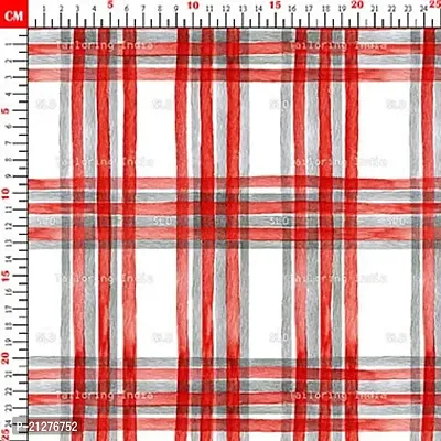 TailoringIndia Broad Checks Print On Fabric Material | Poly Cambric | Multi | 1 Meter | TI_Geometric_49-Poly Cambric_1 Meter-thumb2