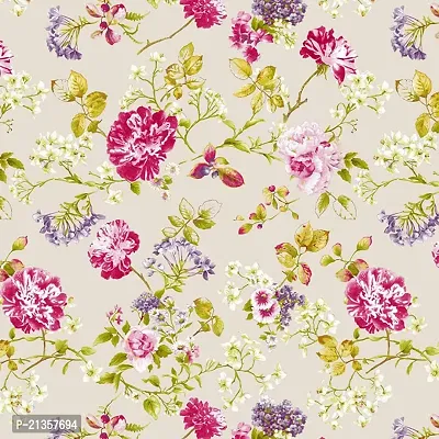 TailoringIndia Floral Flower Print On Fabric Material | Kota Doriya | 3 Meter | Multi | TI_91-Kota Doriya_3 Meter-thumb0