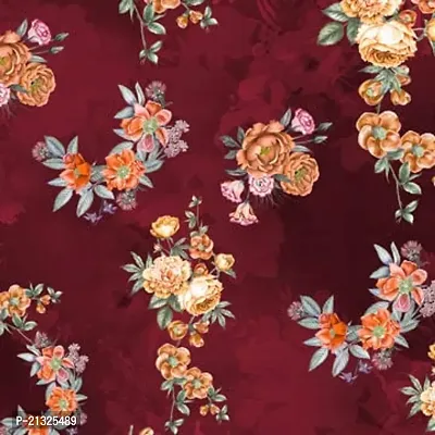 TailoringIndia in Rose Flower Print On Fabric Material | Kota Doriya | 1 Meter | Multi | TI-1312-Kota Doriya_2 Meter-thumb0