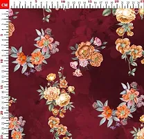TailoringIndia in Rose Flower Print On Fabric Material | Kota Doriya | 1 Meter | Multi | TI-1312-Kota Doriya_2 Meter-thumb1