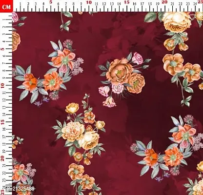 TailoringIndia in Rose Flower Print On Fabric Material | Kota Doriya | 1 Meter | Multi | TI-1312-Kota Doriya_2 Meter-thumb2