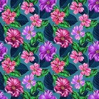 TailoringIndia Colorful Flower Print On Fabric Material | Poly Mull Blend | 30 Meter | Multi | TI-1454-Poly Mull Blend_30 Meter-thumb2