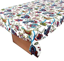 AROHI International Cotton Table Cover Dining Tablecloth Tea/Coffee Table Cover 4,6 Seater Center Table Cover Floral Table Cover (55 x 70 Inch)-thumb2