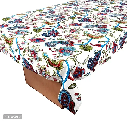 AROHI International Cotton Table Cover Dining Tablecloth Tea/Coffee Table Cover 4,6 Seater Center Table Cover Floral Table Cover (55 x 70 Inch)-thumb3