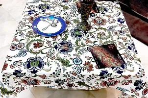 Arohi Dining Tablecloth Cotton Table Cover Floral Print Table Cover 6 Seater Table Cover Tea/Coffee Table Cover-thumb1