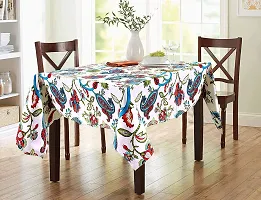 AROHI International Cotton Table Cover Dining Tablecloth Tea/Coffee Table Cover 4,6 Seater Center Table Cover Floral Table Cover (55 x 70 Inch)-thumb3