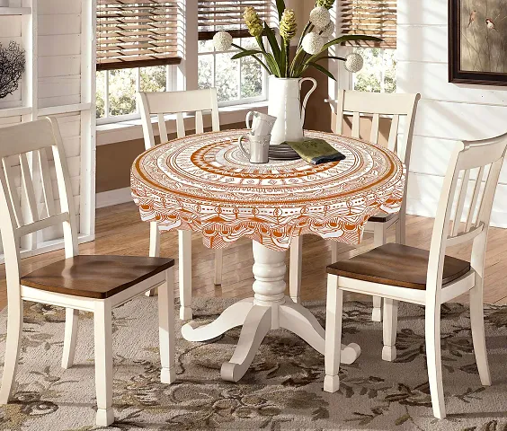 AROHI Cotton Round Table Cover Dining Tablecloth Center Table Cover Tea/Coffee Table Cover