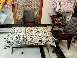 AROHI Cotton Leaf Print Table Cover (Multicolour, 35 X 55 Inches)-thumb2