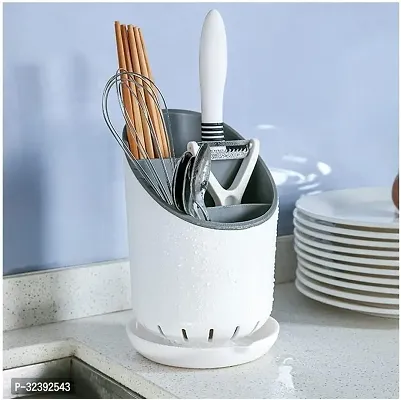 Spoon Stand Cutlery Stand Plastic Cutlery Holder for Kitchen (Mult Icolor)-thumb0