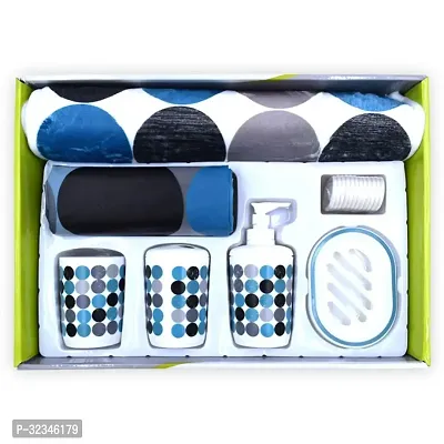 Stylish Printed Bathroom Accessories Set,7 Pcs-thumb4