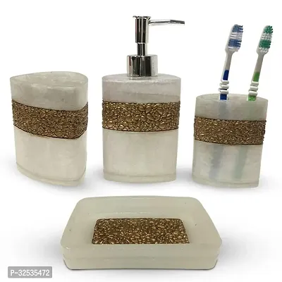 Soap Dispenser, Tumbler, Soap Dish, Brush Holder for Bathroom Set of 4-thumb5