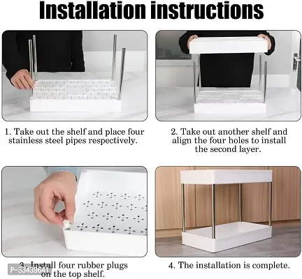 Stylish Plastic Solid Multi Use Rack and Holder-thumb5