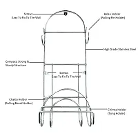 Useful Home Kitchen Steel Wall Mounted Rack-thumb2