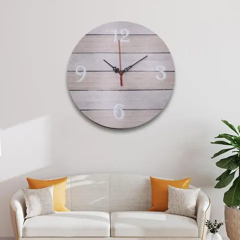 Stylish Wooden Analog Wall Clock for Home Decor