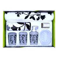 Stylish Printed Bathroom Accessories Set,7 Pcs-thumb3