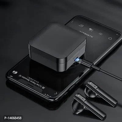 M90 Pro TWS Earbuds Bluetooth 5.2 Type-C with Power Bank Charge Your Phone, 280 Hours Playback (Charging case Backup) Earbuds with Smart LED Display, Waterproof Built-in Mic (Black)-thumb3