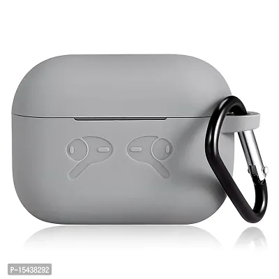 Soft Silicone Case , AirPods Pro Case Cover- Grey