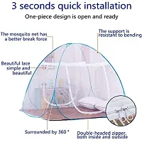 STORIA Mosquito Net for Single Bed Machardani, Folding Mosquito net for Single Bed-thumb4