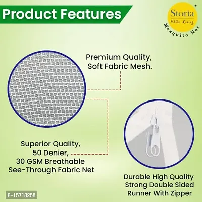 STORIA Mosquito Net for Single Bed Machardani, Folding Mosquito net for Single Bed-thumb4