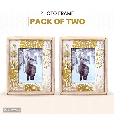 wooden photo frame , photoframe  for table, wall (Set of 2)