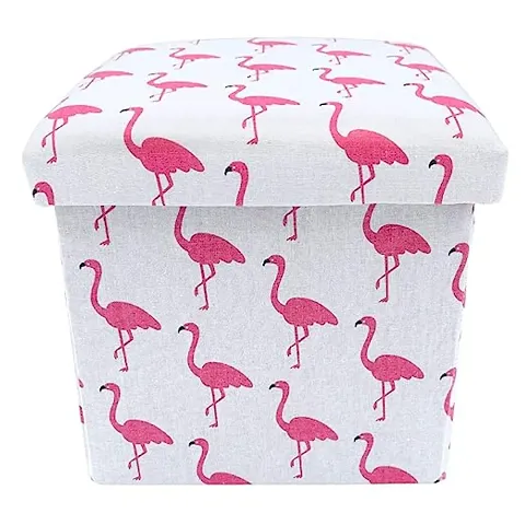 Stools for Sitting in Living Room Storage Stools -  Flamingo Design Foldable Stool