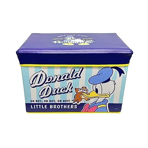 Stool for Living Room Donald Duck Printed Blue