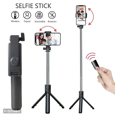 Storia Bluetooth Extendable Selfie Sticks with Wireless Remote and Tripod Stand, 3-in-1 Multifunctional Selfie Stick with Tripod Stand-thumb2