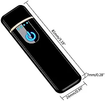 Metal Smart Fingerprint Sensor Smoking Lighter-thumb3