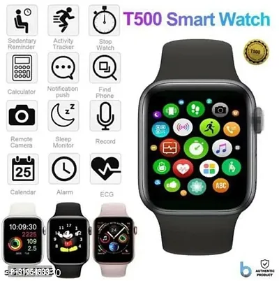 T500 Smart Watch for Men  Women, 1.83 HD Display, Bluetooth Calling, 100+ Sports Modes, Health Tracking, Sleep Tracking, Compatible with Android  iOS, Black Strap-thumb4