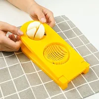 Kitchen  2 in 1 Creative Stainless Steel Egg Slicer Cutter-thumb3