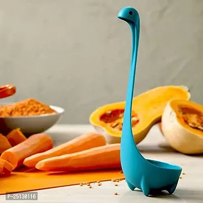 Soup Spoon Creative Long Handle Standing Loch Ness Monster Colander Spoon Dinnerware Cooking Tools Kitchen Accessories-thumb4