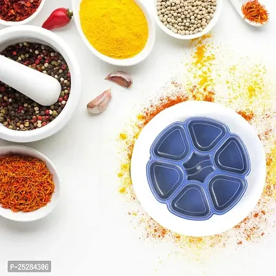 Unique Design Multipurpose Masala / Spice Box Container Spice Box For Kitchen , Masala Container , ( Plastic 7 Section )-thumb2