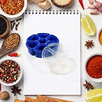 Unique Design Multipurpose Masala / Spice Box Container Spice Box For Kitchen , Masala Container , ( Plastic 7 Section )-thumb3