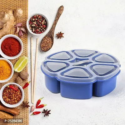 Unique Design Multipurpose Masala / Spice Box Container Spice Box For Kitchen , Masala Container , ( Plastic 7 Section )-thumb3