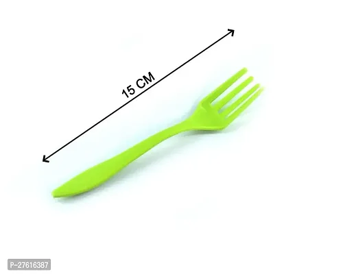 (Pack of 6) Small Plastic Serving Fork Set for Kitchen/Kids-thumb3
