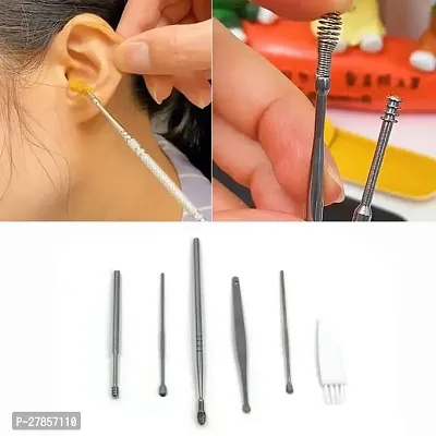 6Pcs Earwax Removal Kit | Ear Cleansing Tool Set | Ear Curette Ear Wax Remover Tool-thumb3