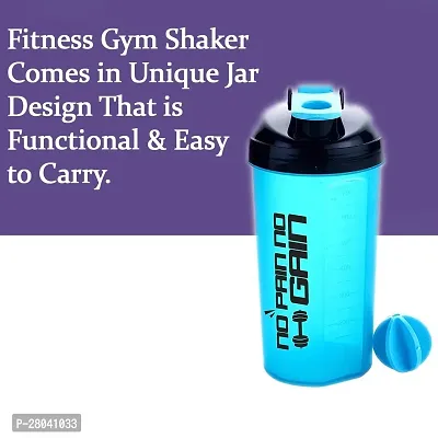 700ml Protein Shaker Bottle with Powder Storage 3-Compartment Gym Shake Blender-thumb3