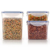 STORAGE CONTAINER SET OF 3 PC(APPROX CAPACITY 500ML,1000ML,1500ML, TRANSPARENT)-thumb1