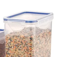 STORAGE CONTAINER SET OF 3 PC(APPROX CAPACITY 500ML,1000ML,1500ML, TRANSPARENT)-thumb2