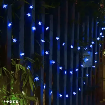 coku 28 LED 10 m Star Fairy String Light for Diwali Festival Home, Party, Christmas, Garden Decoration (Blue)-thumb2