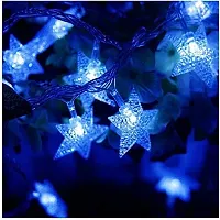 coku 10m Fairy String Lights with 28 LED Star Bulbs for Diwali, Christmas, Festivals and Home Decor (Blue)-thumb2