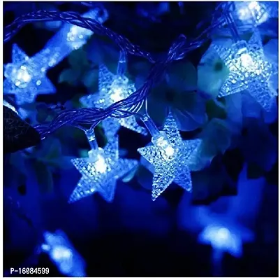 coku 10m Fairy String Lights with 28 LED Star Bulbs for Diwali, Christmas, Festivals and Home Decor (Blue)-thumb3