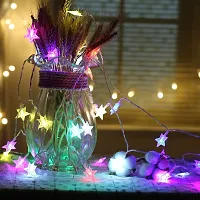 coku Diwali Lights 42 Star LED Star String Lights, Plug in Fairy String Lights for Indoor, Outdoor, Wedding, Christmas Light, New Year, Home Decoration, Multi-Color (20 Meter)-thumb2
