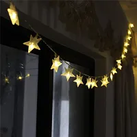 coku 28 LED 10 Meter Star Fairy String Light for Diwali Festival Home, Party, Christmas, Garden Decoration (White)-thumb2