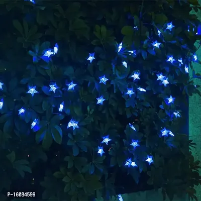 coku 10m Fairy String Lights with 28 LED Star Bulbs for Diwali, Christmas, Festivals and Home Decor (Blue)-thumb4