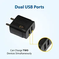 COKU CUCTCB1 2.4A C Type Wall Mobile Charger and Data Transfer Cable USB Super Fast Charging Travel Adapter Compatible with All Type-C Smartphone (1 Meter, Black)-thumb4