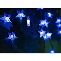 coku 10m Fairy String Lights with 28 LED Star Bulbs for Diwali, Christmas, Festivals and Home Decor (Blue)-thumb4