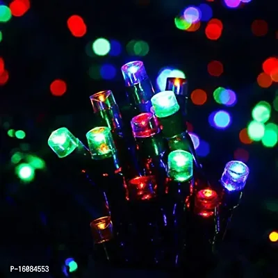 JSTBUY LABEL 30 MTR 120 LED String Lights with 8 Modes Remote 6 Color Waterproof Indoor Outdoor Diwali Christmas Party Multicolor Rice Lamp Strips-thumb5