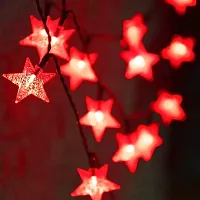 JSTBUY LABEL 28 LED 10M Star Shape LED String Lights Multi Color Fairy Lamp for Christmas Diwali Birthday Wedding Decoration (Red)-thumb4
